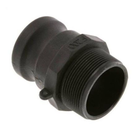 1" male BSPT thread coupling CAMLOCK F type, polypropylene