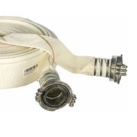 Fire Hose, white ø 52mm, rolls 20m with GOST couplings DN50