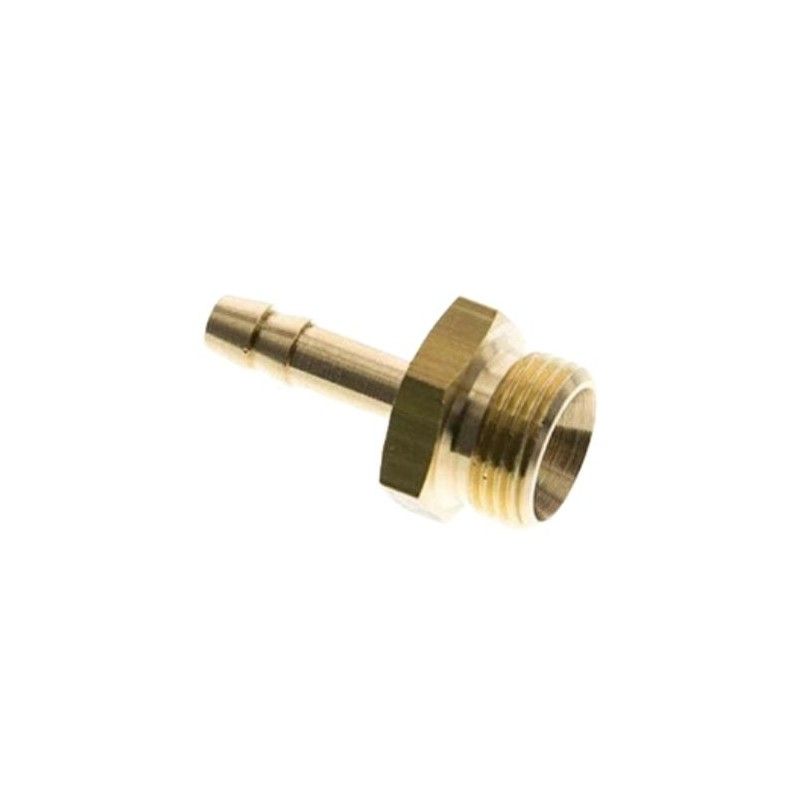 1/2" išorinio BSP sriegio antgalis į žarną ID 10 mm, žalvaris