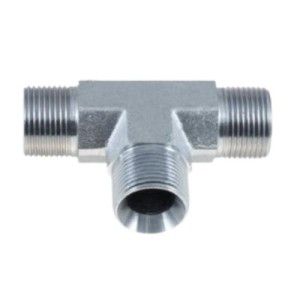 BSP 1/4"-BSP 1/4"-BSP 1/4" sriegių trišakis M-M-M tipo jungtis