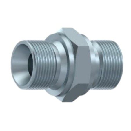 M33X2.0-M33X2.0 sriegių tiesi M tipo jungtis, sandarinimas 60°