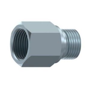 BSP 1/2"-BSP 3/4" sriegių tiesi FF-M tipo jungtis