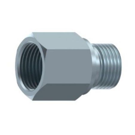 BSP 1/2"-BSP 3/8" sriegių tiesi FF-M tipo jungtis