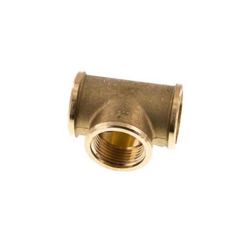 T-piece G 1/8" (Female thread), 16 bar Brass