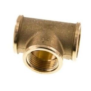 T-piece G 1/8" (Female thread), 16 bar Brass