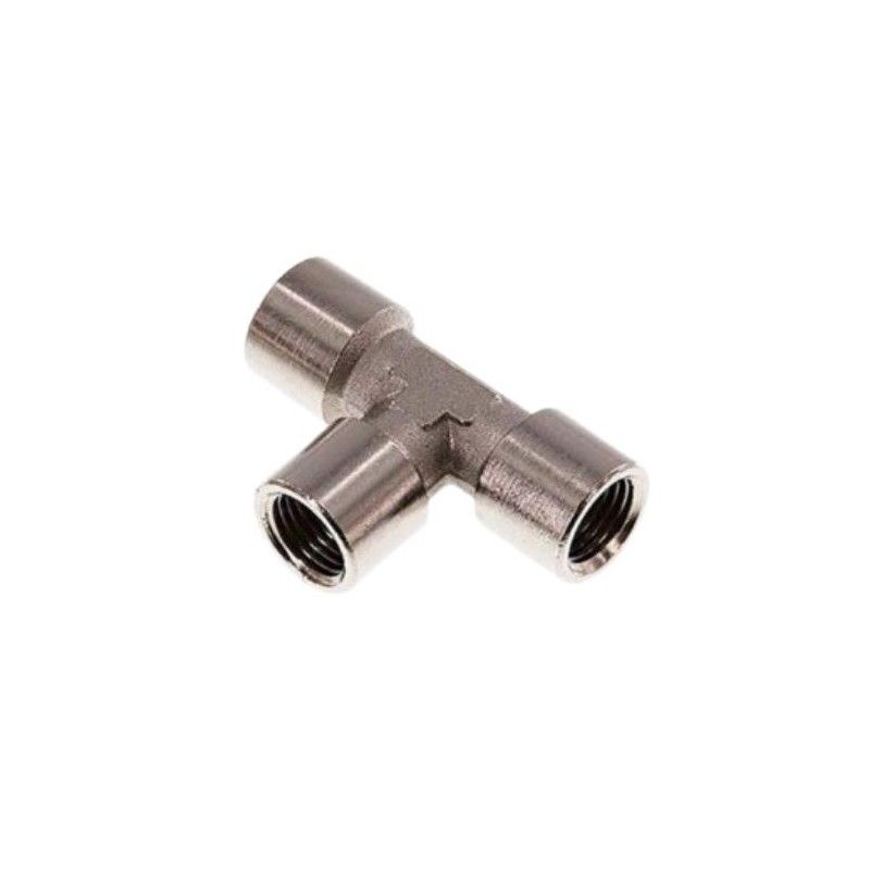 T-piece G 3/8" (Female thread), 16 bar nickel-plat