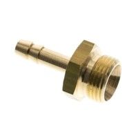 4" TW brass male hose coupling with male
