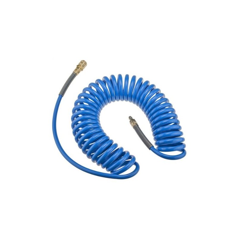 008 spiral PU hose with couplings, L 15 m