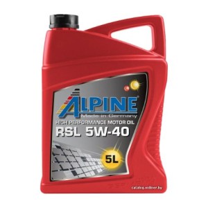 Alyva SAE 5W40 sintetinė visiems varikliams 5L, ALPINE RSL 5W-40  - 1