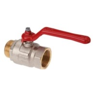 2" BSP female and male threads ball valve, brass