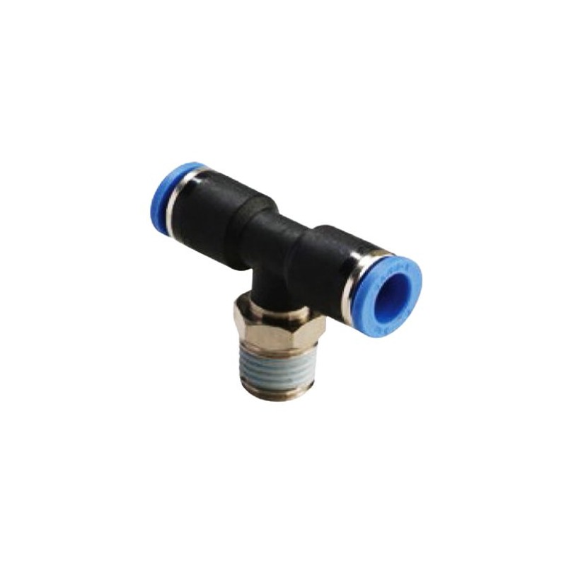 1/4" push-in T-fitting,OD 10mm