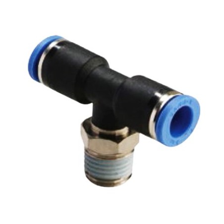 1/4" push-in T-fitting,OD 6mm