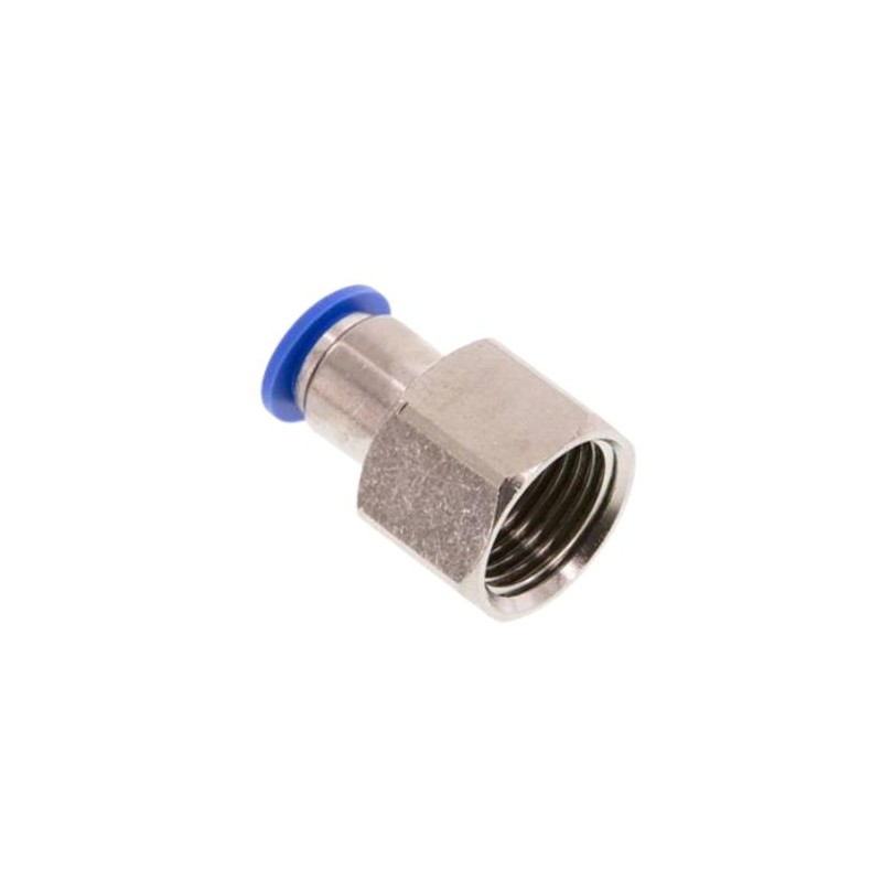 Push-in fitting female thread