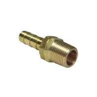 1/2" male BSPT swivel thread fitting to hose ID 13 mm, brass