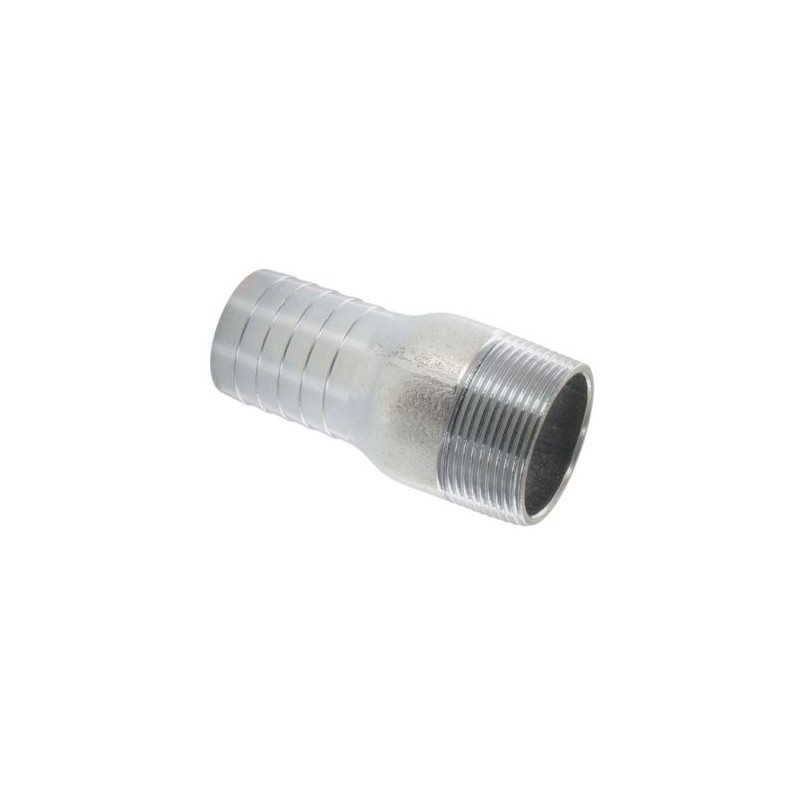 4" male BSP thread fitting to hose ID 102 mm, steel