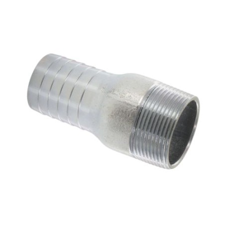 4" male BSP thread fitting to hose ID 102 mm, steel