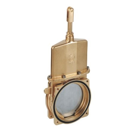 6" KNIFE GATE VALVE 6" WITH DISCHARGE WITH FLANGES