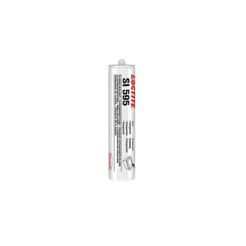 Loctite 595 general purpose, 1-part, clear silicone adhesive sealant 310ml