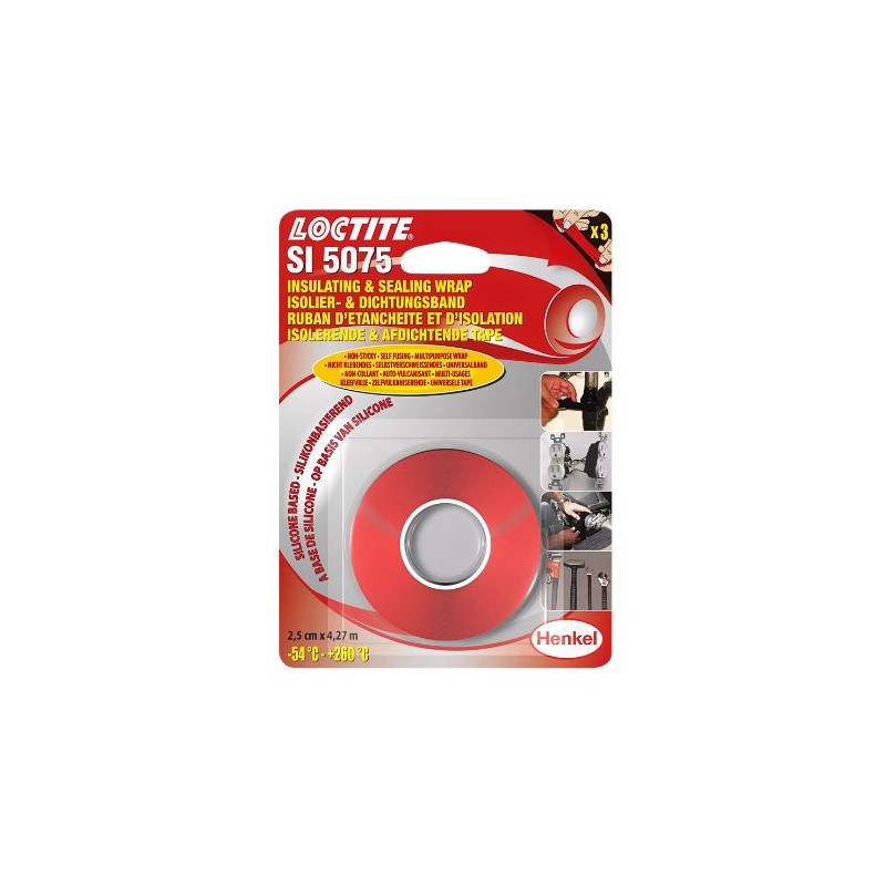 Loctite 5075 sarkana izolācijas un blīvēšanas plēve 2,5cm x 4,27m Loctite - 1
