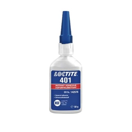 Loctite 401 universalūs momentiniai klijai (tinkantys gumai) 50g