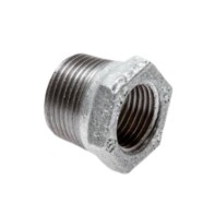 2   - 3" female and male BSP threads coupling, galvanized cast iron