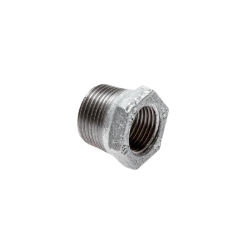 2   - 3" female and male BSP threads coupling, galvanized cast iron
