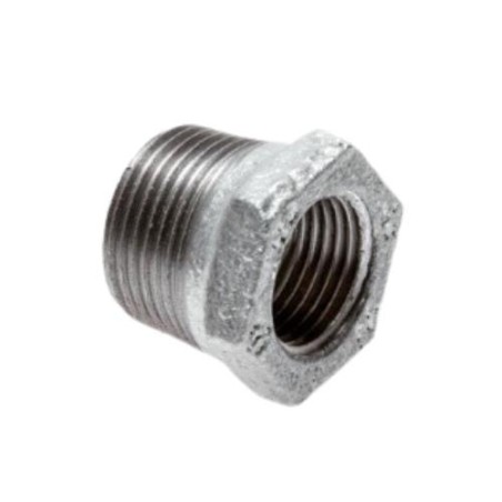 2   - 3" female and male BSP threads coupling, galvanized cast iron