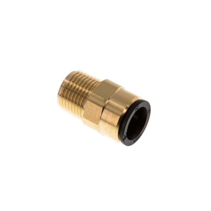 1/2" BSP male thread fitting, for hose OD 15mm