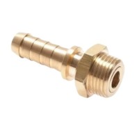 1/2" išorinio BSP pasisukančio sriegio antgalis į žarną ID 13 mm, žalvaris