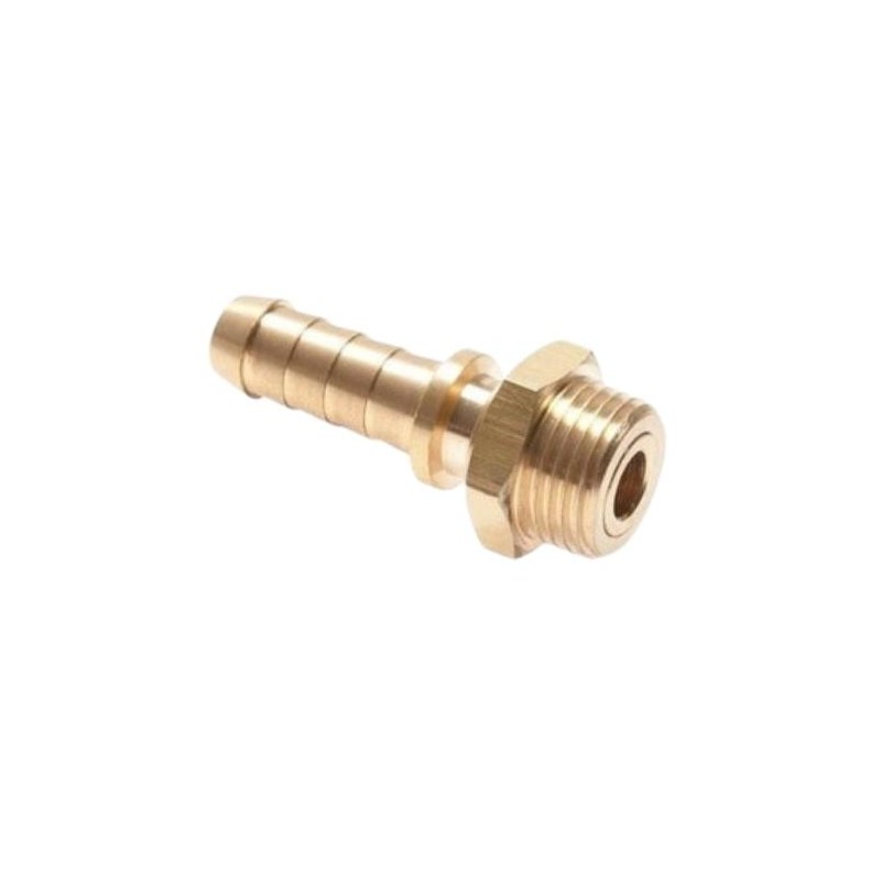 1/2" male BSP swivel thread fitting to hose ID 13 mm, brass