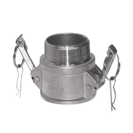 3" male BSPT thread coupling CAMLOCK B type, aluminium