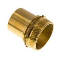 1" TW brass male hose coupling