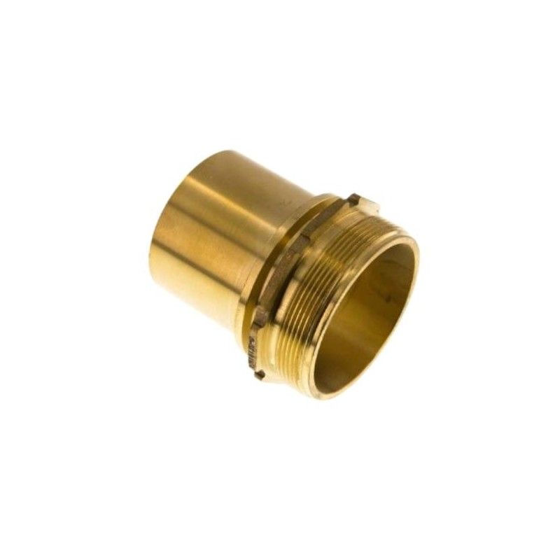 1" TW brass male hose coupling