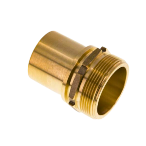 Threaded female thread fittings, with safety collar