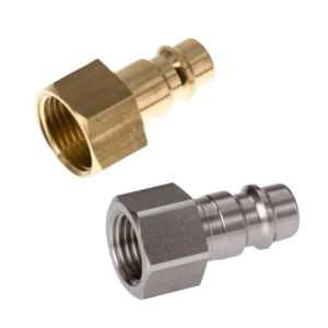 Compressed air fitting external thread