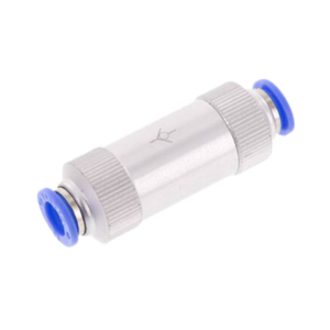 Check valves with push-in fittings